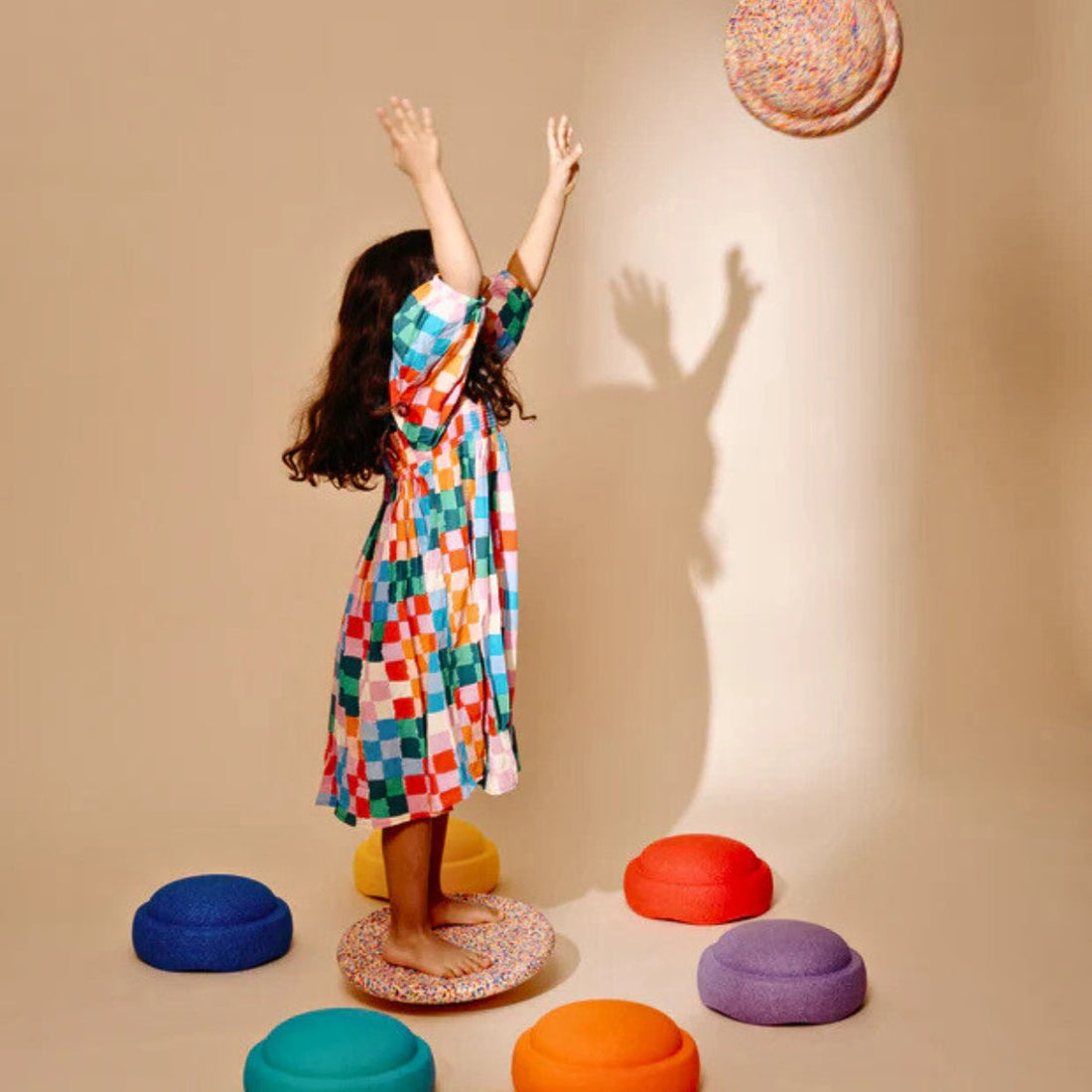 Stapelstein Original Balance Stepping Stones Complete (Set of 8) - Rainbow Classic