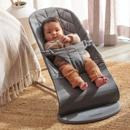 Bouncer Bliss Petal Quilt - Anthracite Cotton