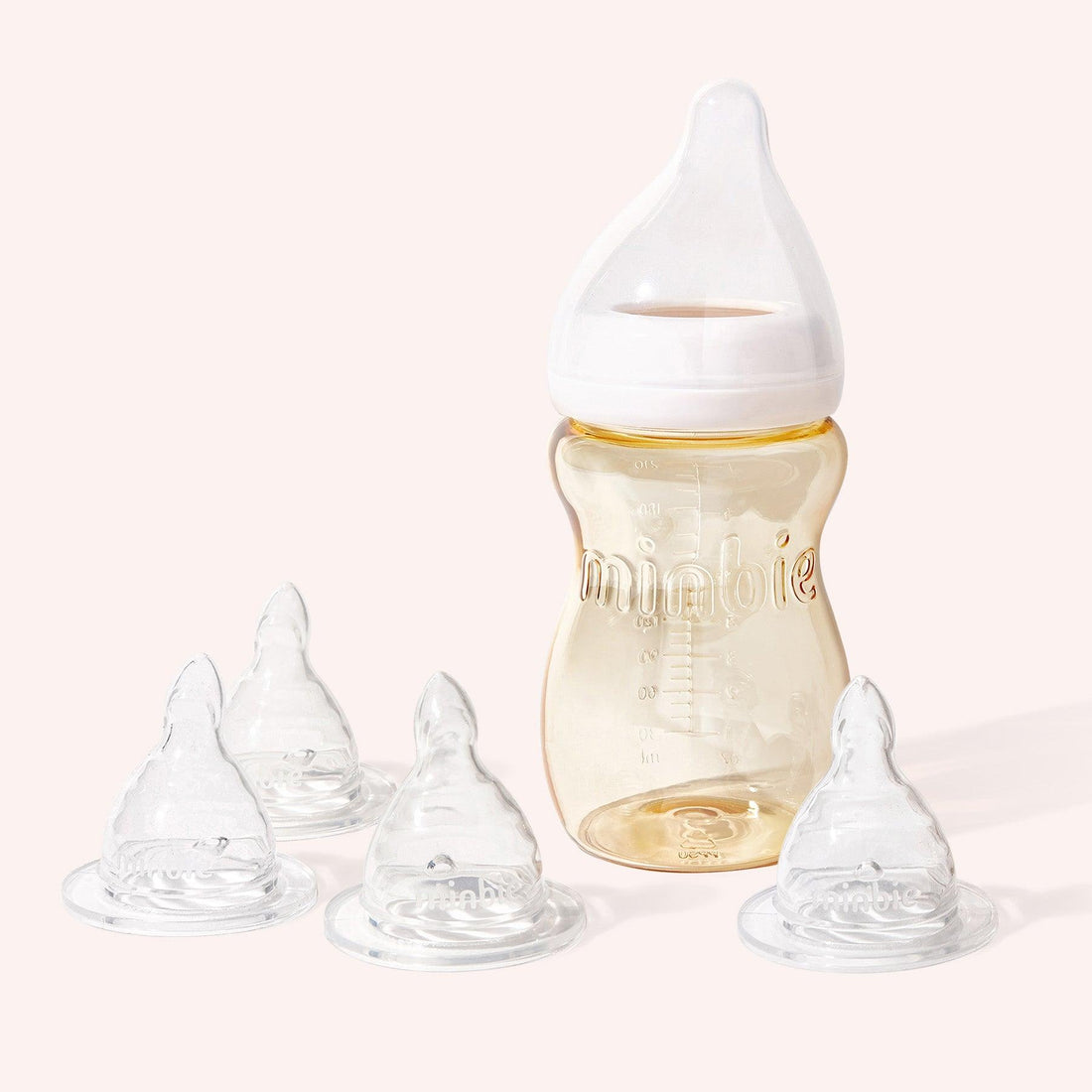 Minbie - 3-6 Month Baby Bottle Bundle 210ml
