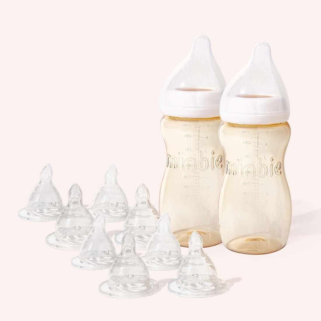 Minbie - 6-18 Month Baby Bottle Bundle 270ml