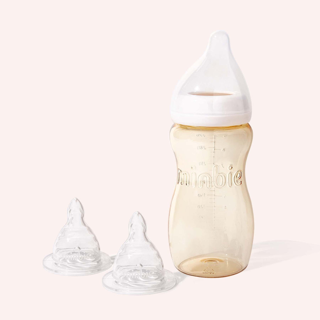 Minbie - 6 Month Plus Baby Bottle 270ml