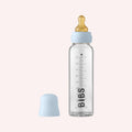 Baby Glass Bottle Set 225ml - Baby Blue