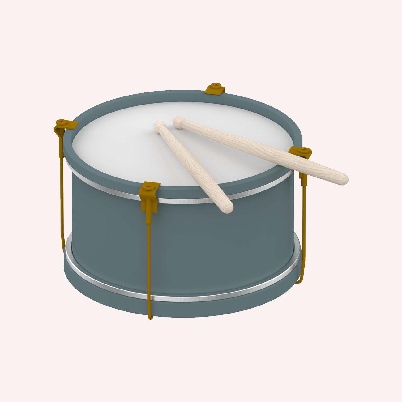 Wooden Drum - Blue