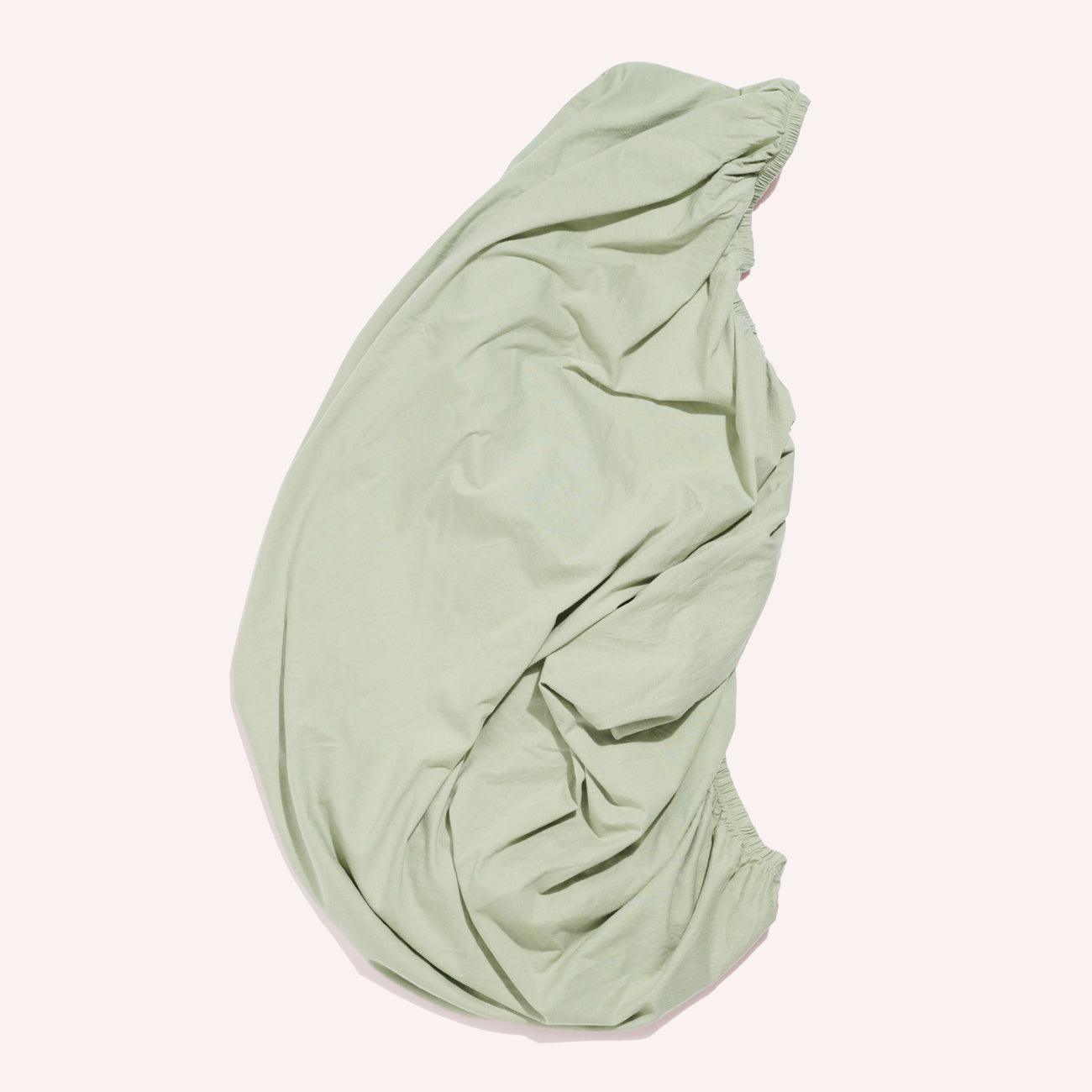 Fitted Jersey Cot Sheet - Sage