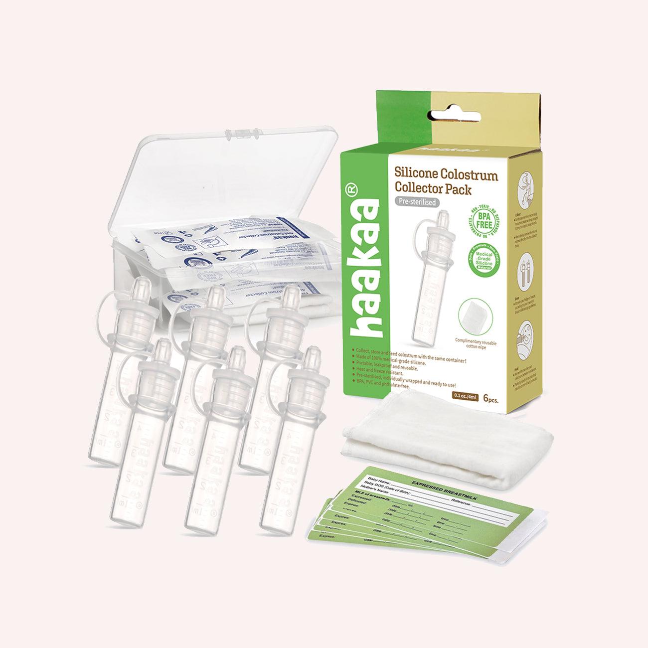 Silicone Colostrum Collector Set- 6pk