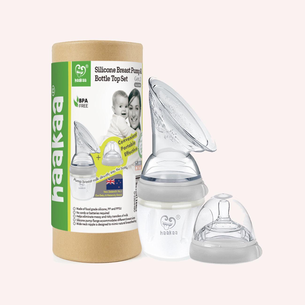 Breast Pump and Baby Bottle Top Set