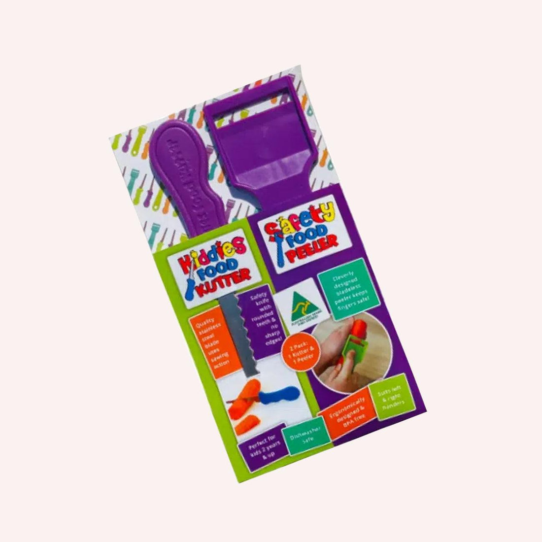 Twin Pack Original Kiddies Food Cutter - Purple