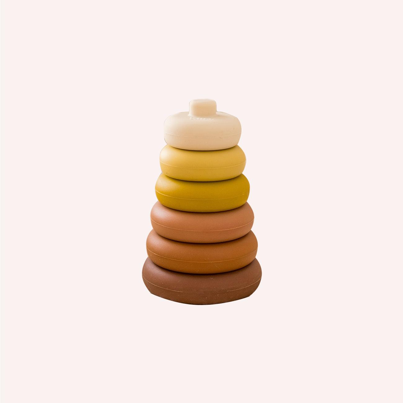 Silicone Round Stacking Tower Toy