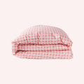 Organic Cotton Quilt Cover - Single - Gingham Candy