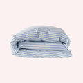 Organic Cotton Single Quilt Cover - Seaside Stripe