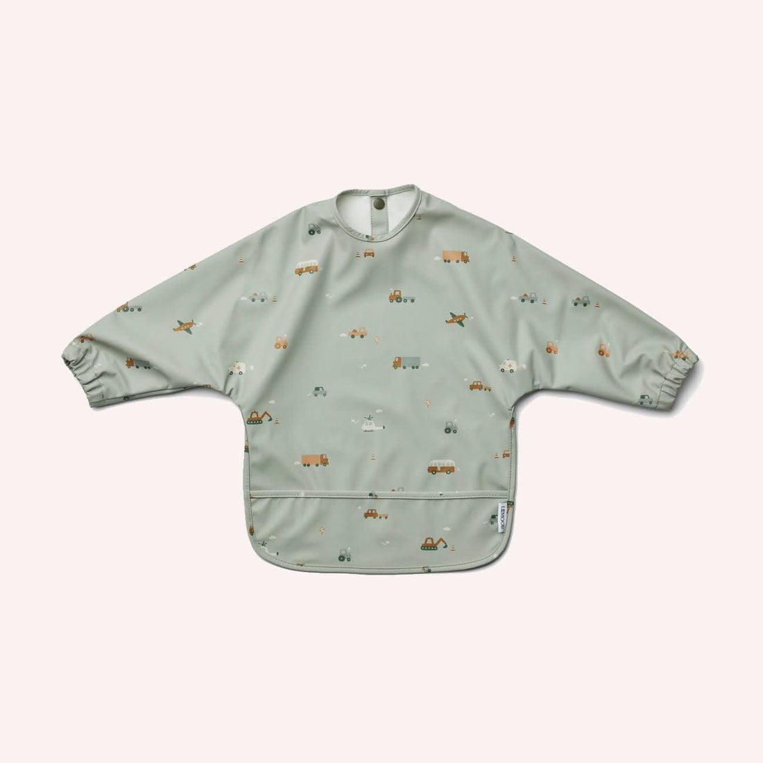 Merle Cape Bib - Vehicles/Dove Blue Mix