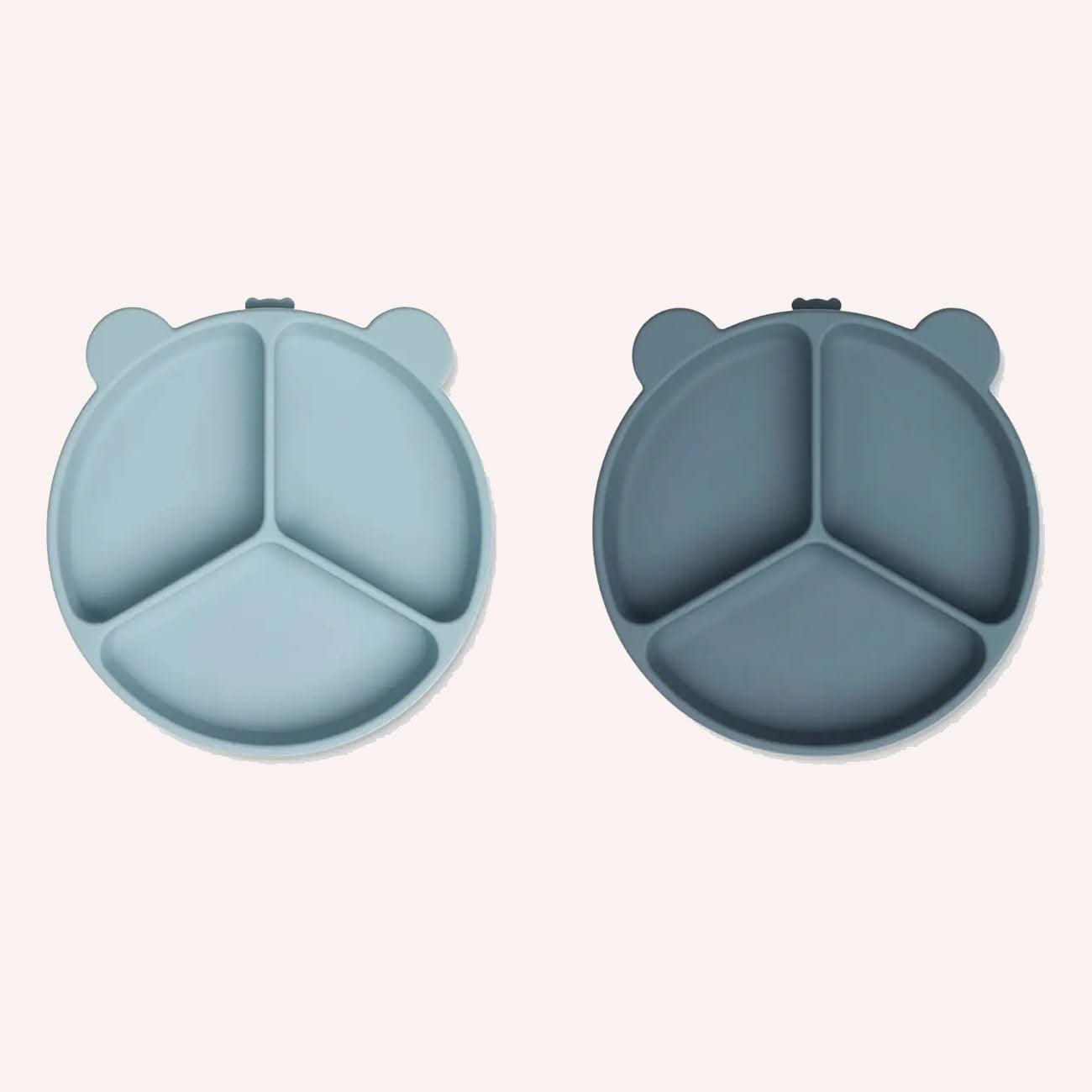 Stacy Divider Suction Plate 2-pack - Blue Mix