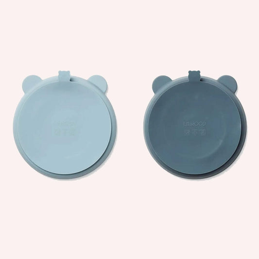 Stacy Divider Suction Plate 2-pack - Blue Mix