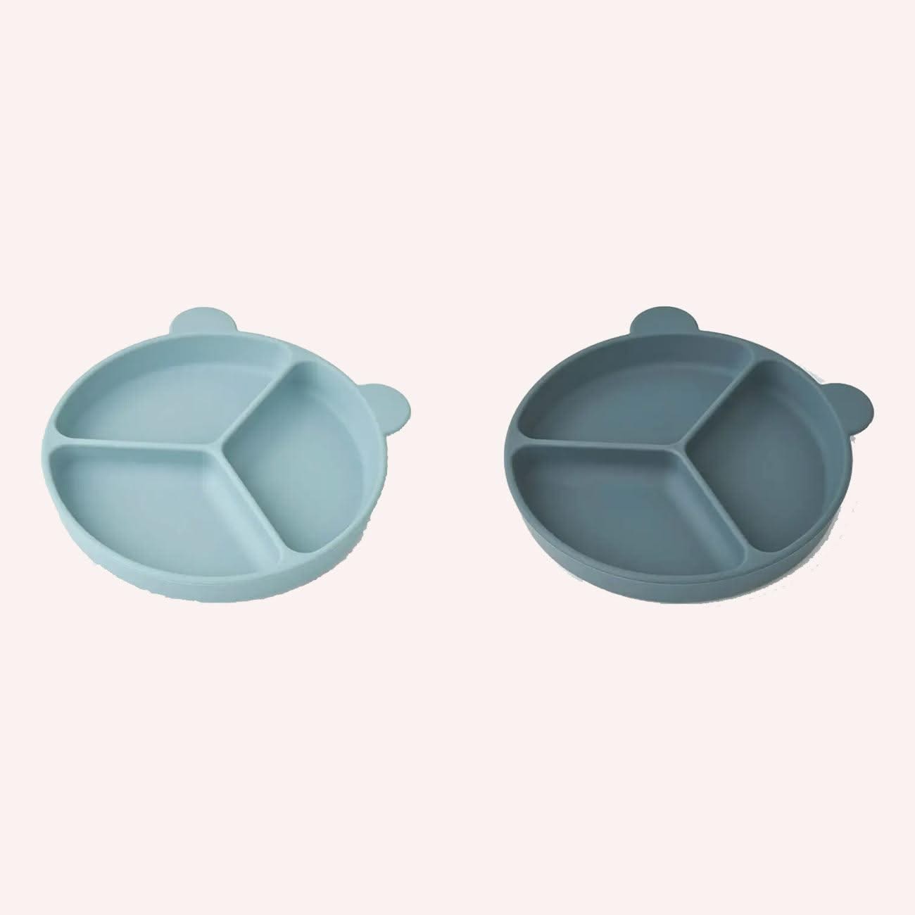 Stacy Divider Suction Plate 2-pack - Blue Mix
