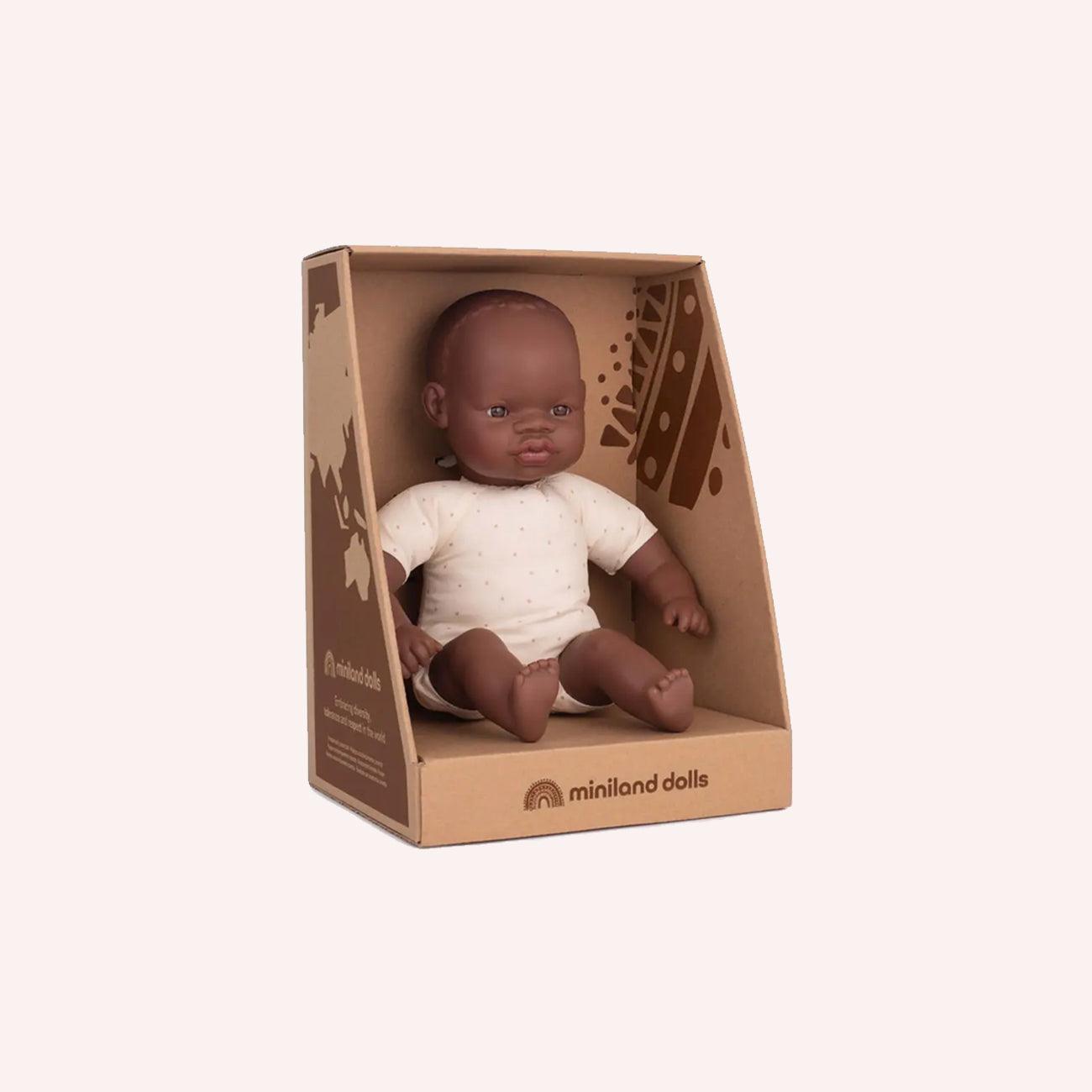 Soft Bodied Doll - African - 32cm