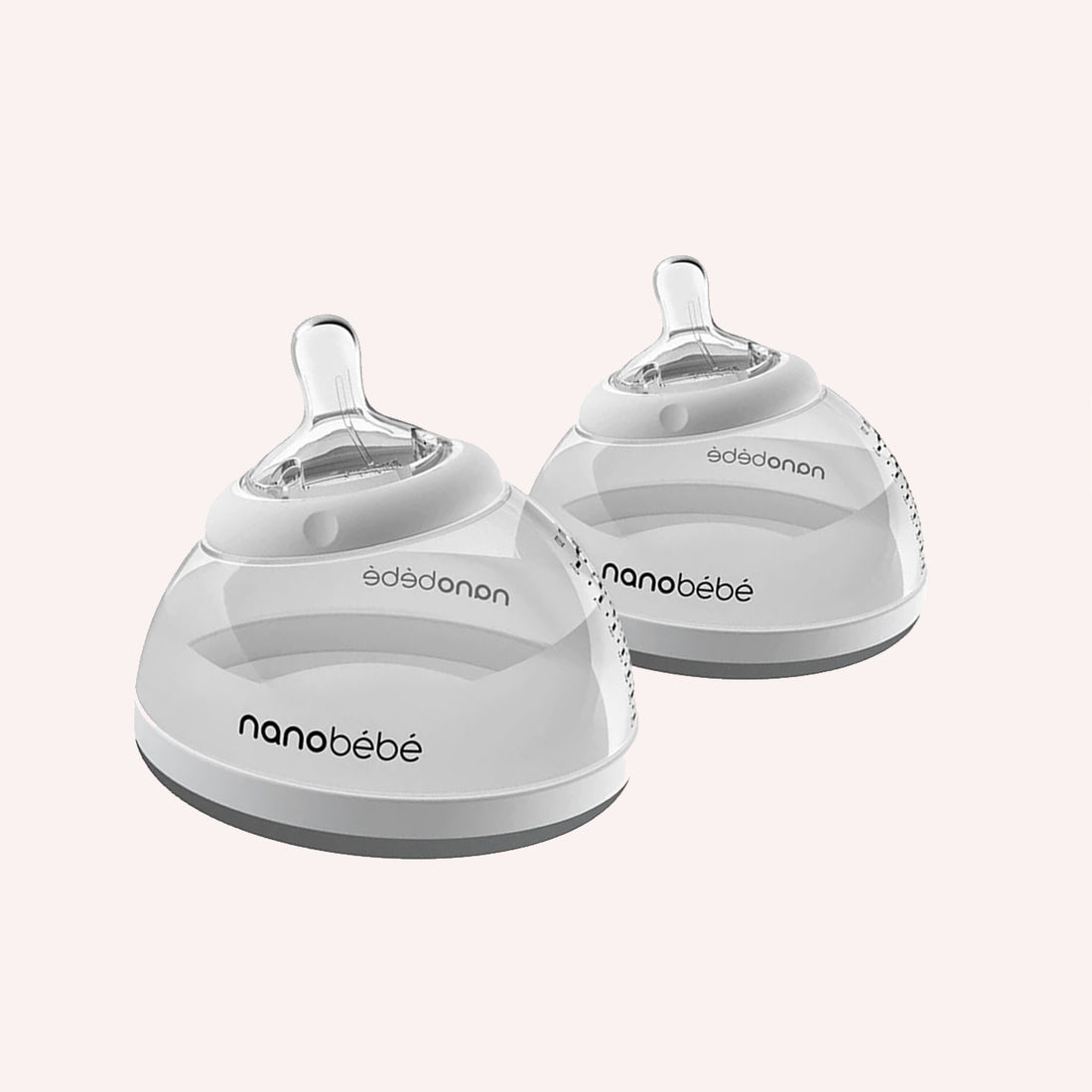 Nanobebe Breastmilk Bottle 2 Pack - Grey
