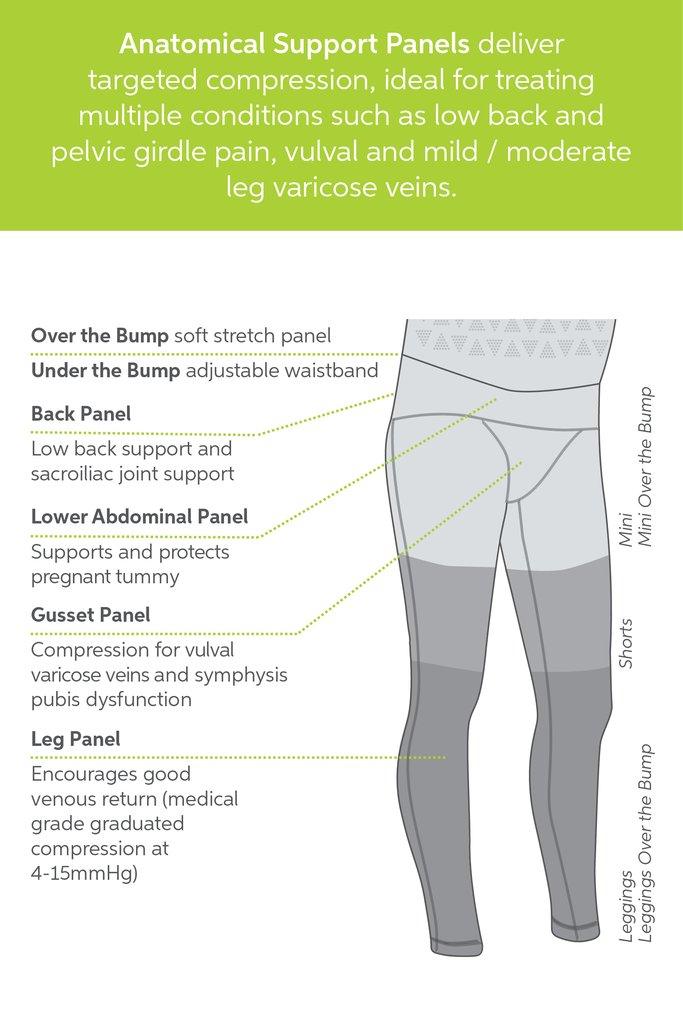 SRC Pregnancy Leggings - Over The Bump - Black