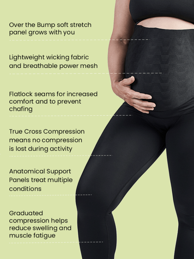 SRC Pregnancy Leggings - Over The Bump - Black