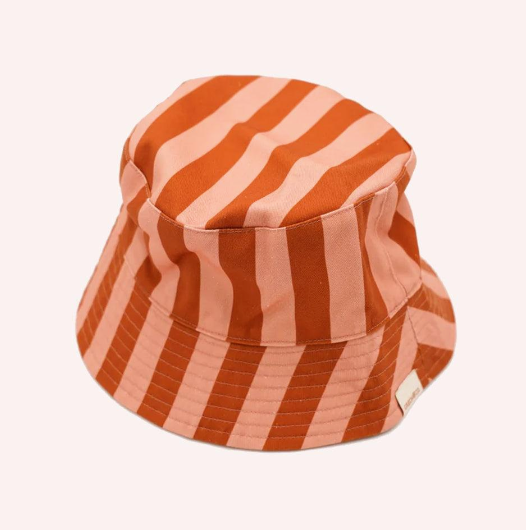 Reversible Bucket Hat - Stripes Sunset/Tierra