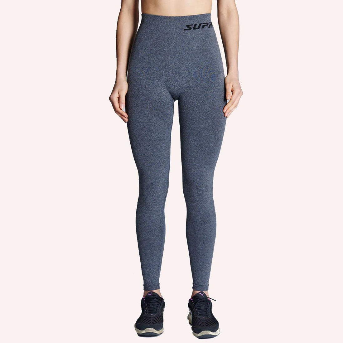 Patented Michelle Coretech Injury Recovery and Postpartum Compression Leggings - Grey Marle