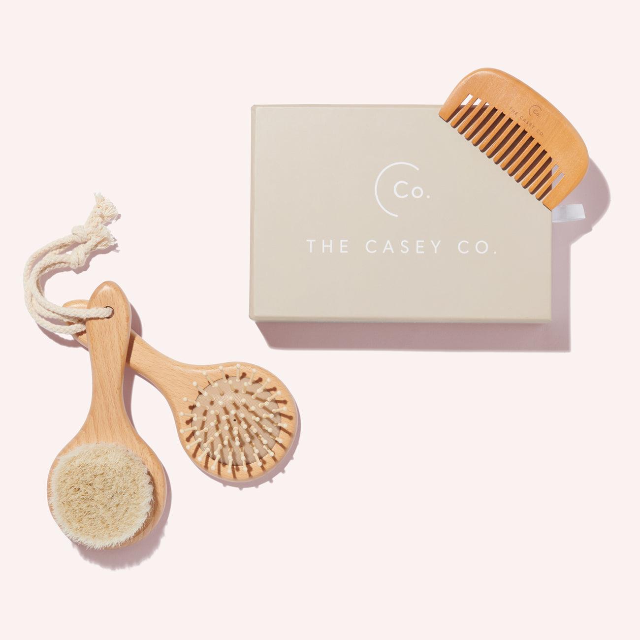 Baby Grooming Brush and Comb Trio Set