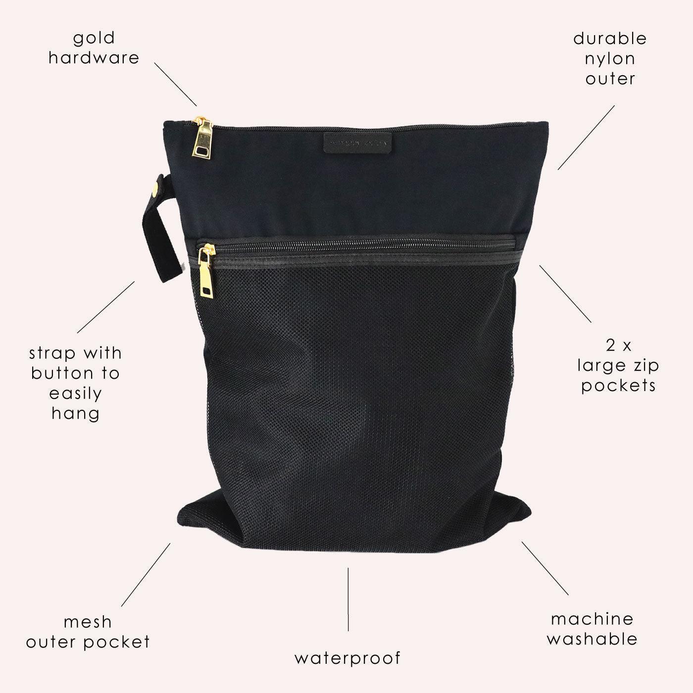 Reusable Wet Bag - Black