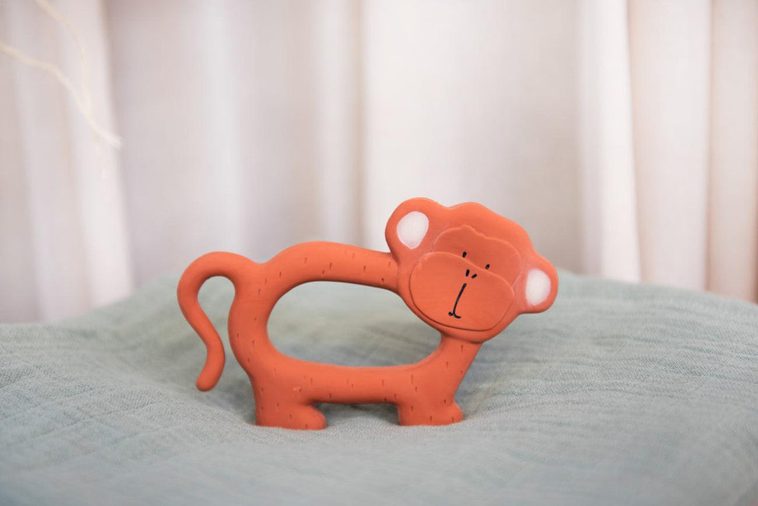 Natural Rubber Grasping Toy  - Mr. Monkey