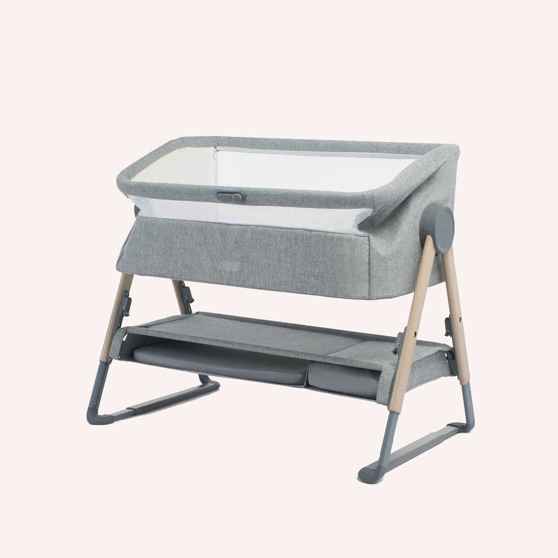 Bedside Crib Lua - Grey