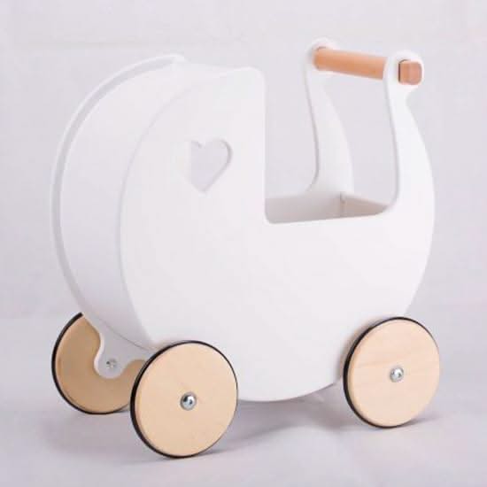 Classic Dolls Pram - White