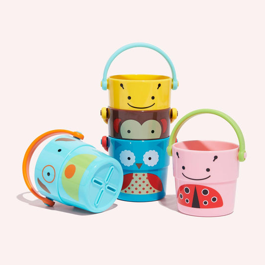Explore & More Zoo Stack & Pour Buckets